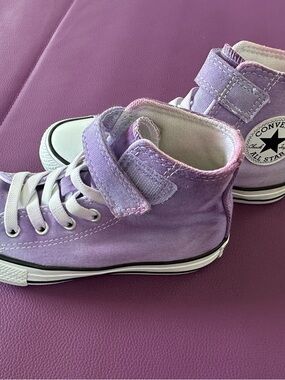 Converse Kids Purple High-Top Sneakers
